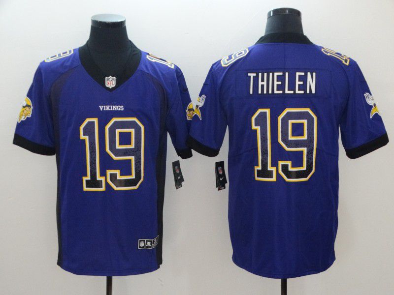 Men Minnesota Vikings #19 Thielen Purple Nike Drift Fashion Color Rush Limited NFL Jerseys